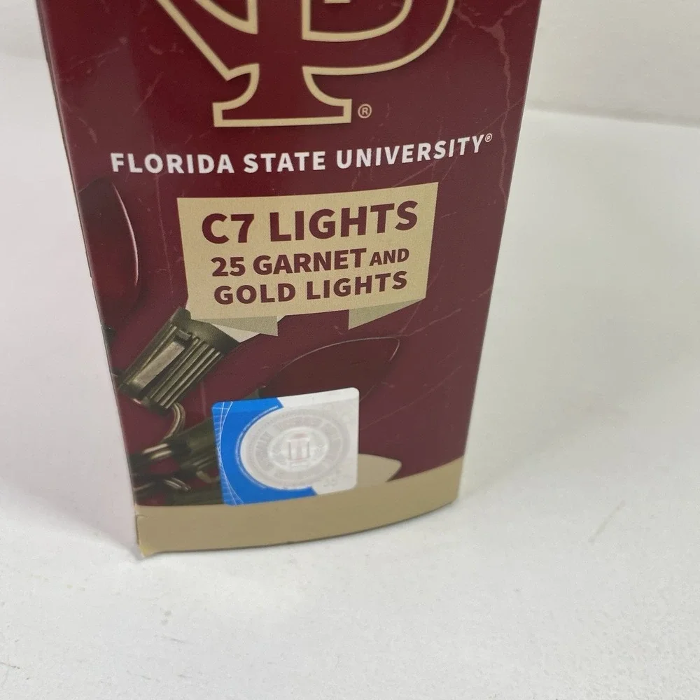 Florida State Seminoles Decorative String Light Set Christmas Lights C7 25ft